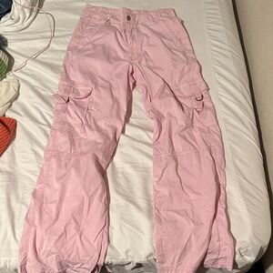 American Eagle Outfitters Pink Wide Leg Pants